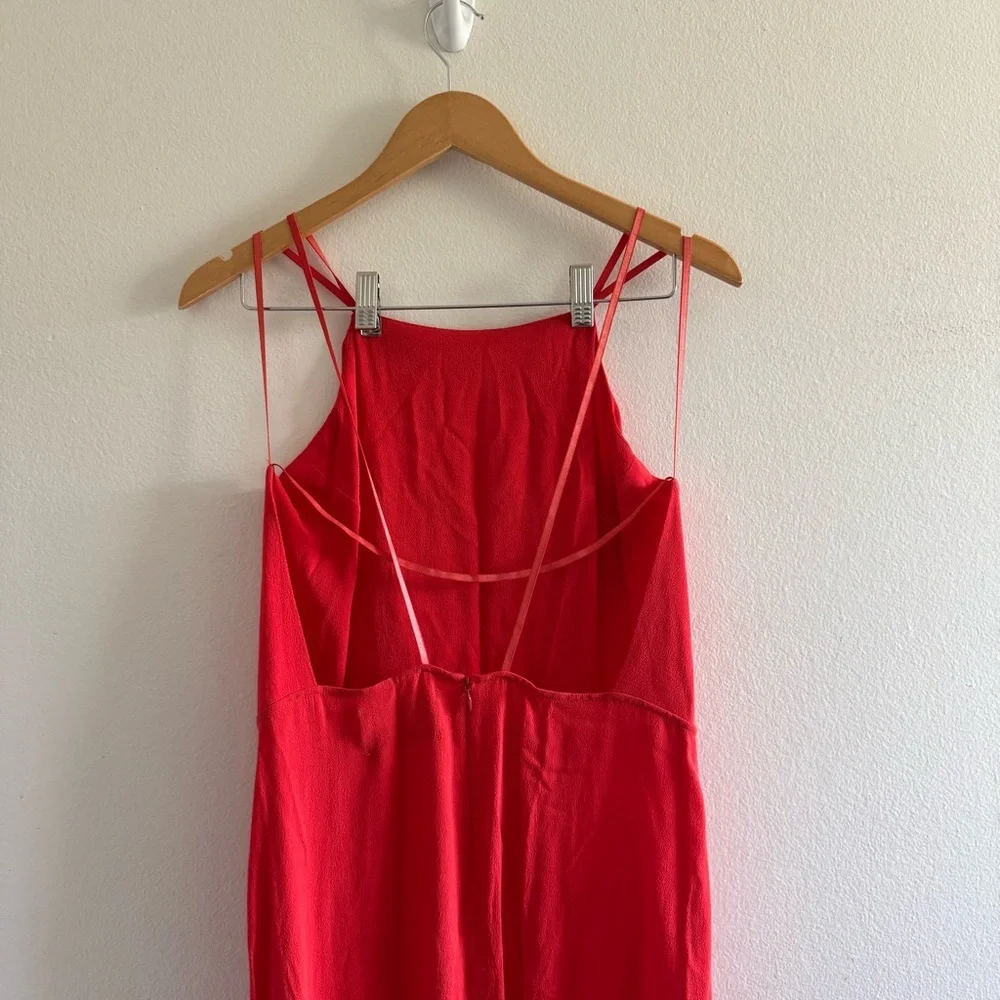 Reformation Sanibel Strappy Red Midi Dress with Open Back size 10 - Picture 6 of 10